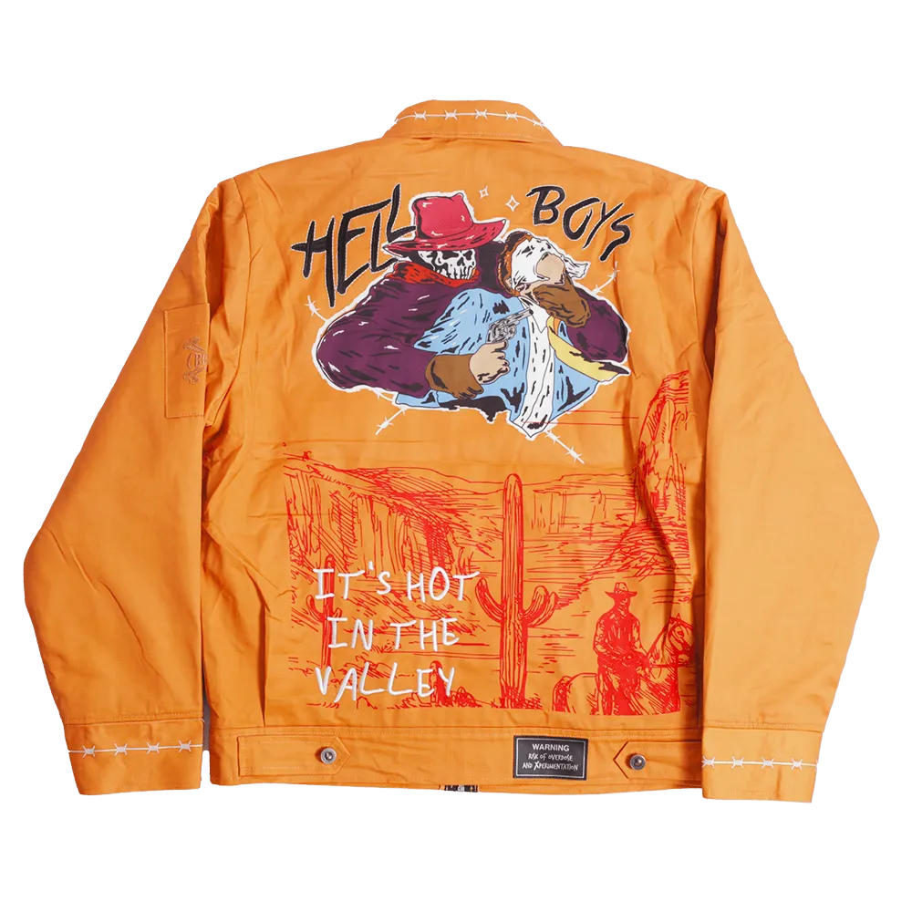 BRAND X ITS HOT IN THE VALLEY WORK JACKET (ORANGE)
