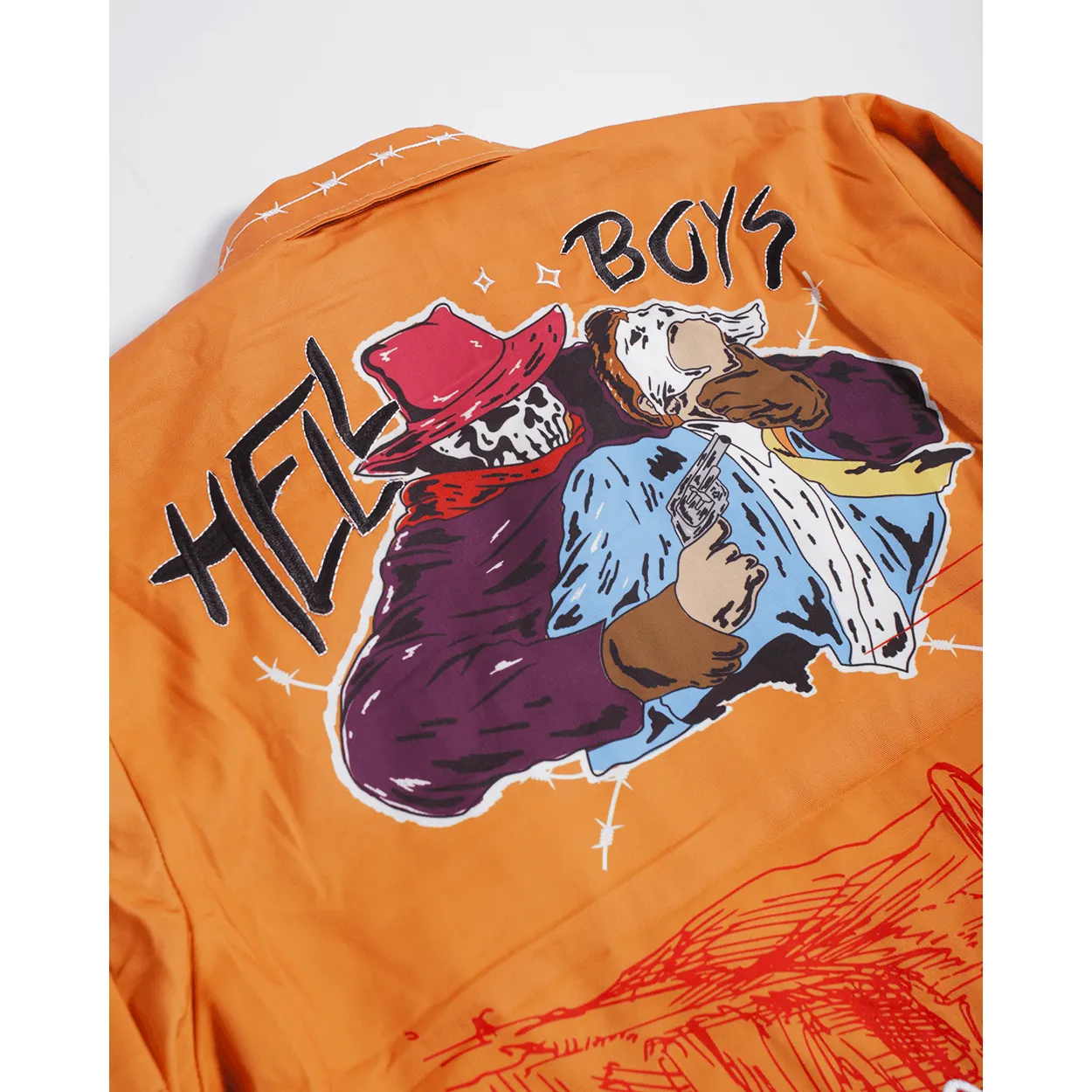 BRAND X ITS HOT IN THE VALLEY WORK JACKET (ORANGE)