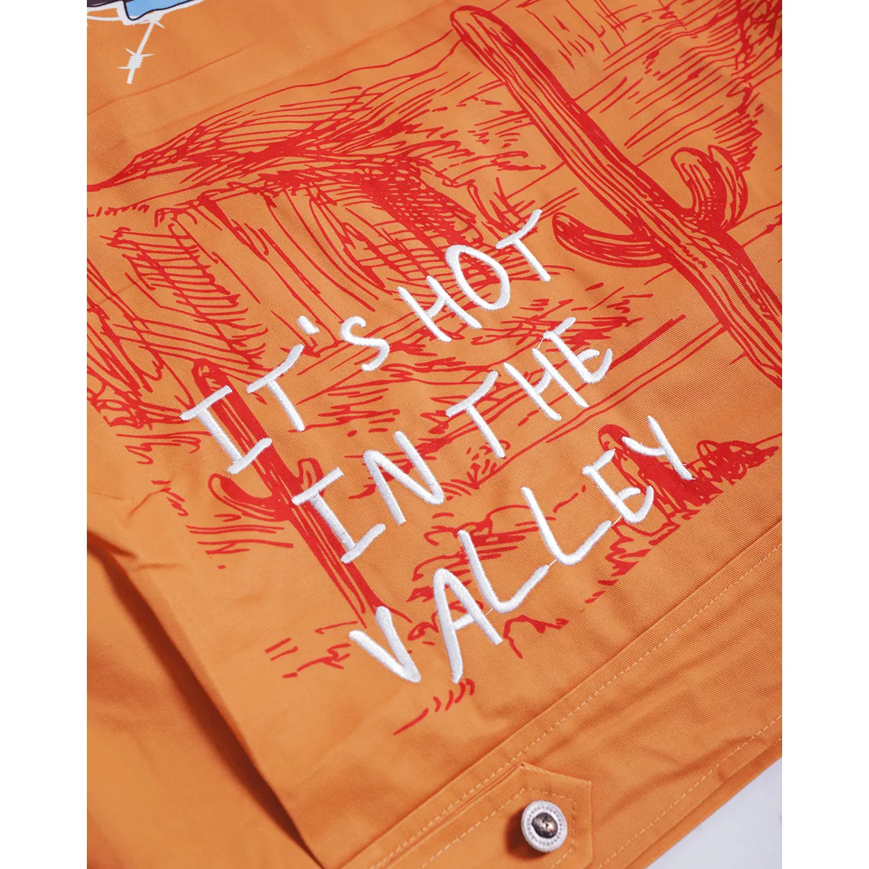 BRAND X ITS HOT IN THE VALLEY WORK JACKET (ORANGE)