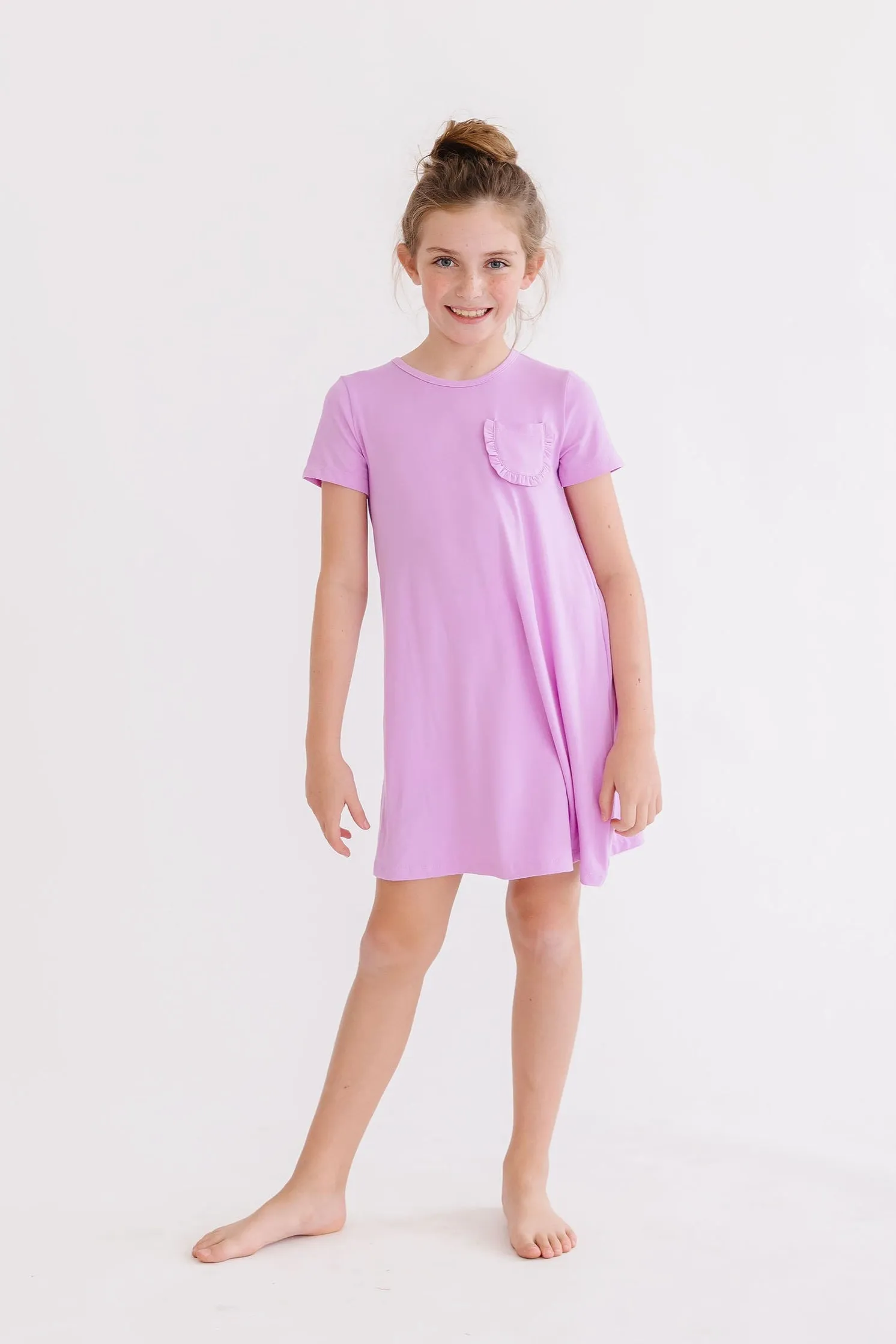 Bright Lilac T-Shirt Dress