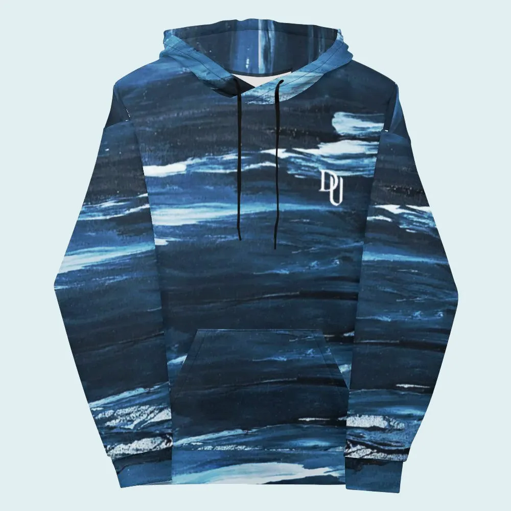 Brushed Blue Premium Streetwear Hoodie