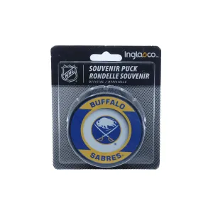 Buffalo Sabres Inglasco NHL Retro Logo Hockey Puck