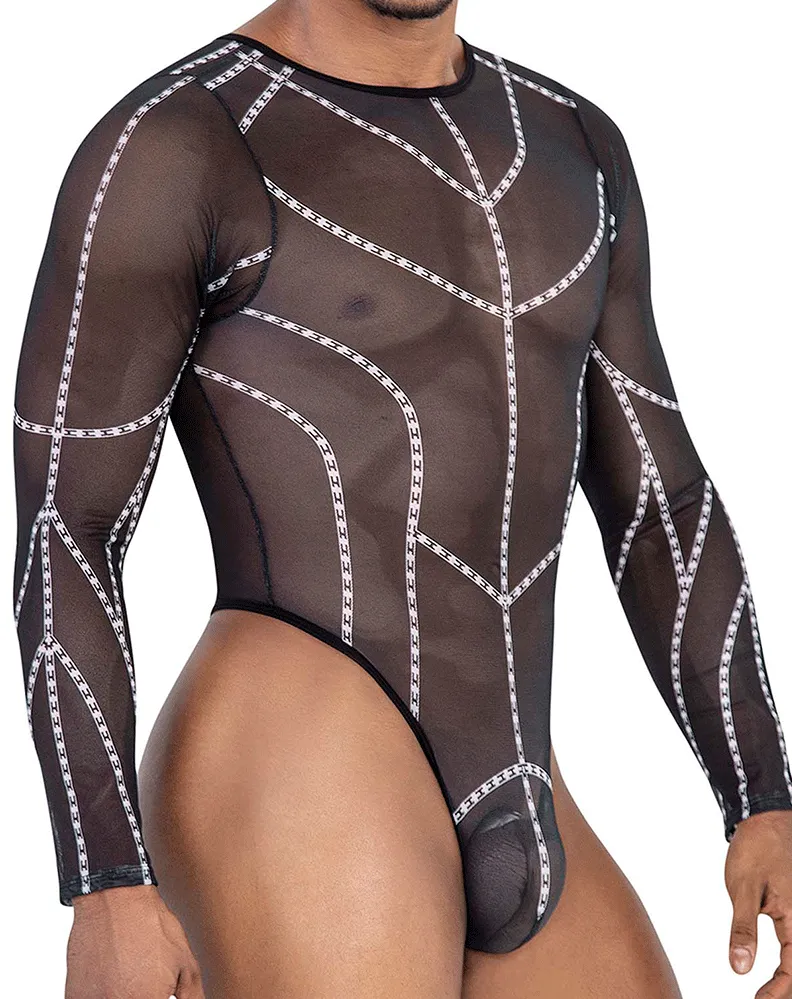 Candyman 99816 Mesh Bodysuit Black