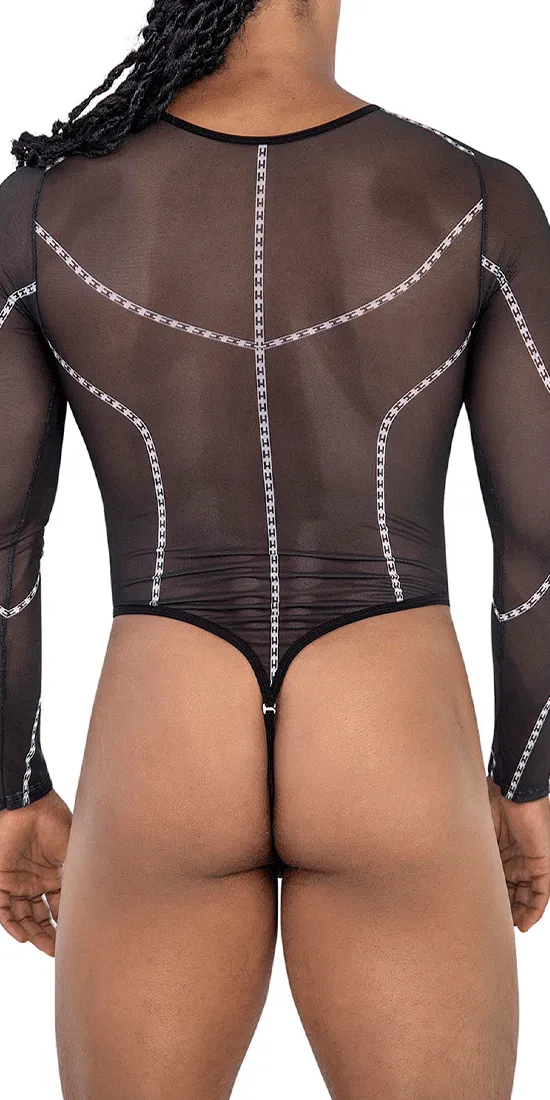 Candyman 99816 Mesh Bodysuit Black