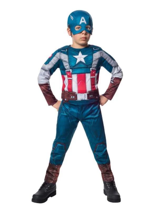 Captain America Deluxe Retro Costume Size L
