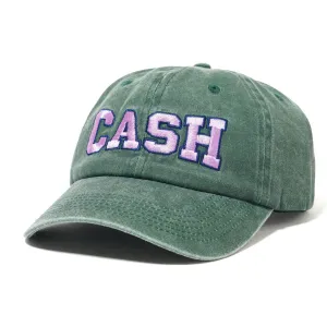 Cash Only - Campus 6 Panel Cap Washed Forest