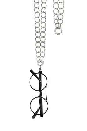 Collana per Occhiali Hoola Hoop con Magnete Argento