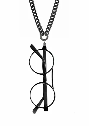 Collana per Occhiali Mini Rap con Magnete Nero