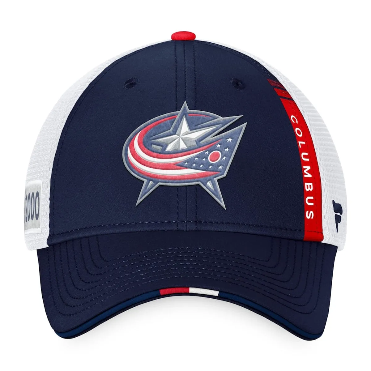Columbus Blue Jackets Fanatics Authentic Pro Draft Structured Trucker Hat