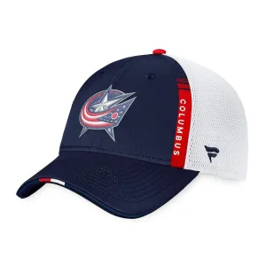 Columbus Blue Jackets Fanatics Authentic Pro Draft Structured Trucker Hat