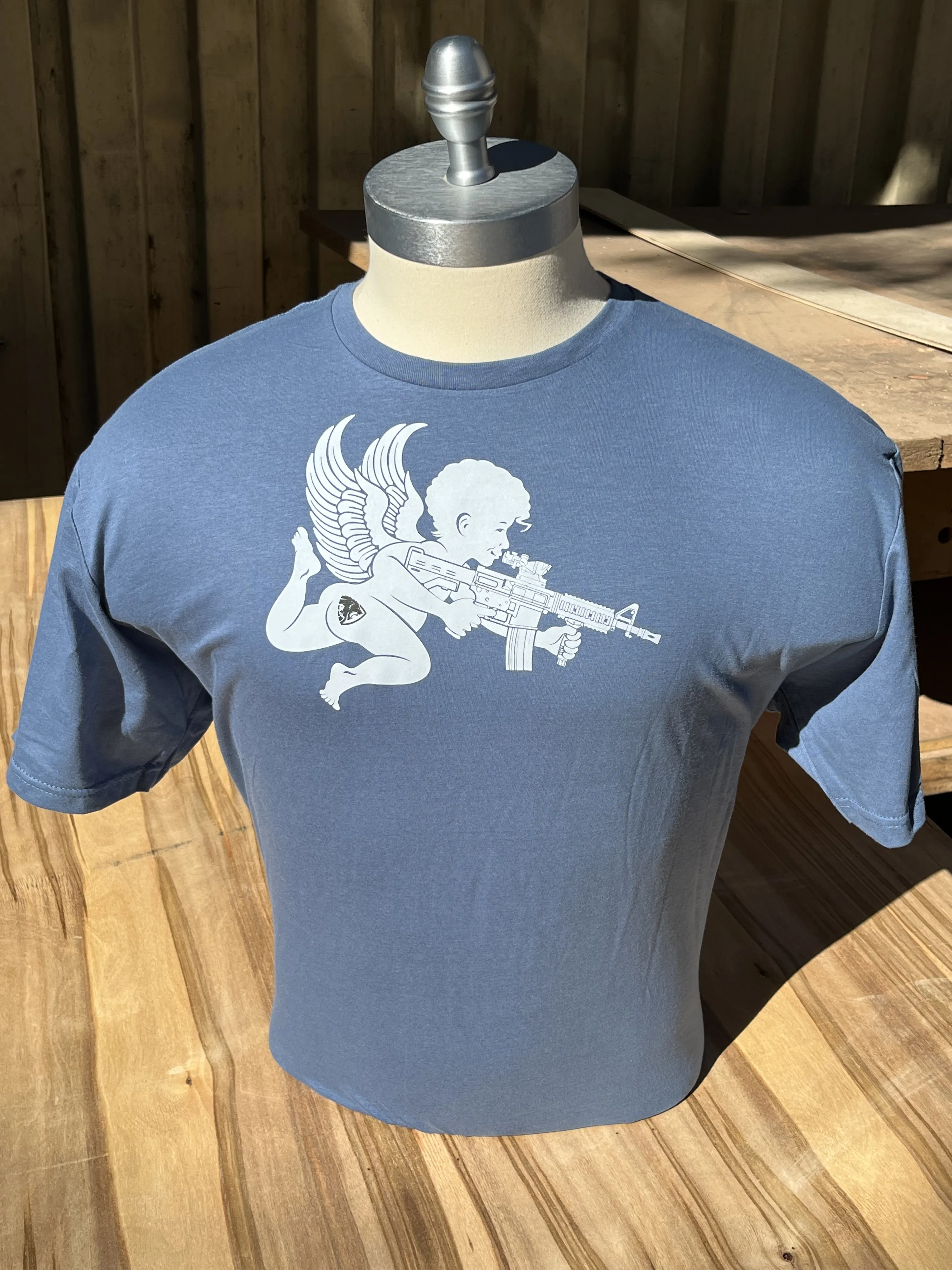 Combat Cupid - Heather Blue