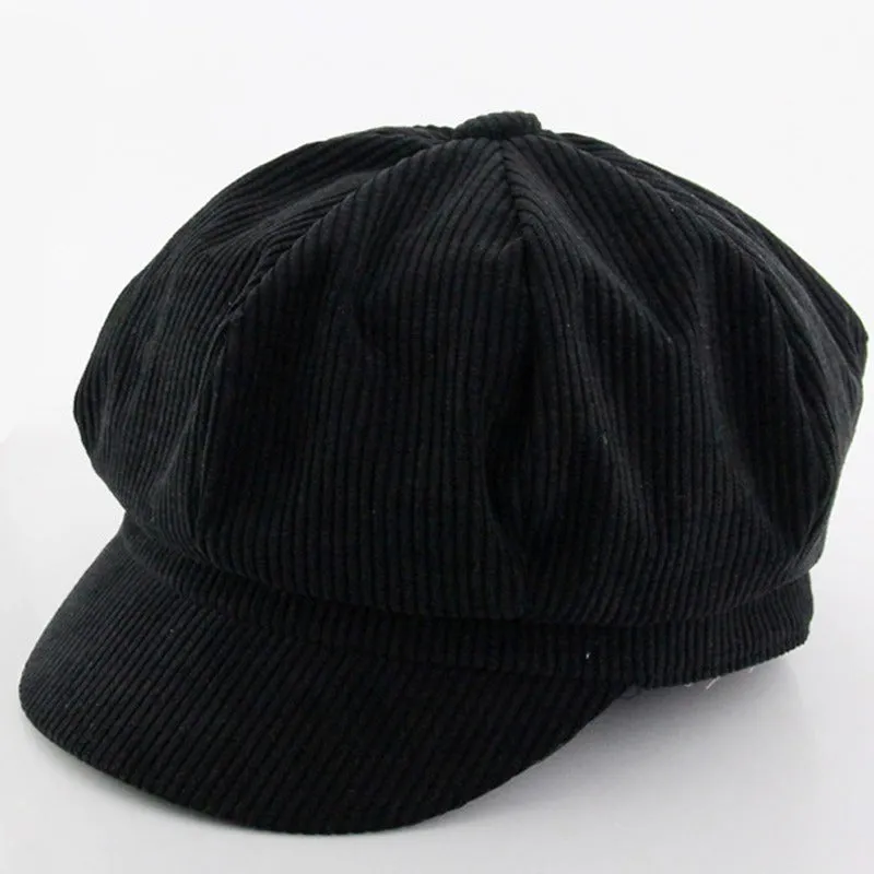 Corduroy Newsboy Cap
