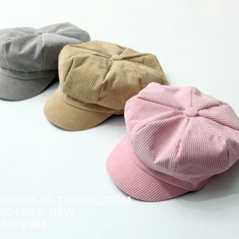 Corduroy Newsboy Cap