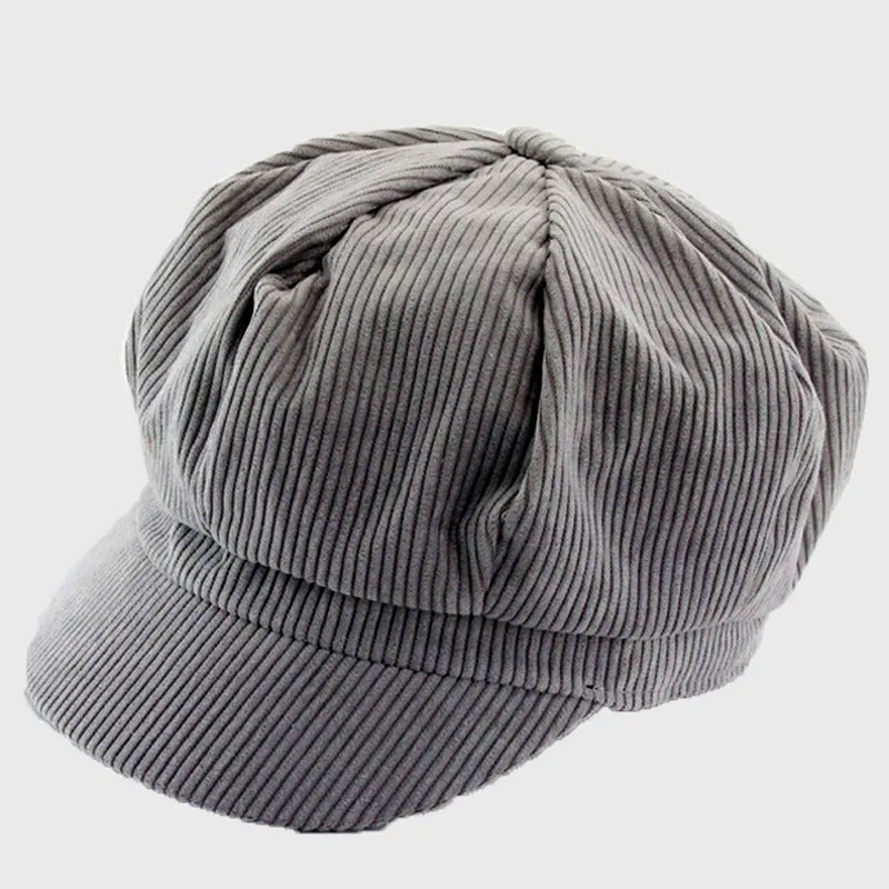 Corduroy Newsboy Cap