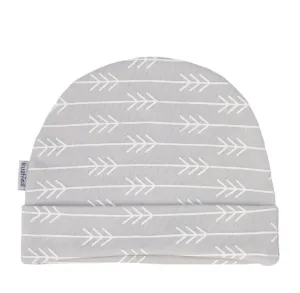 Cotton Baby Cap- Grey Arrows