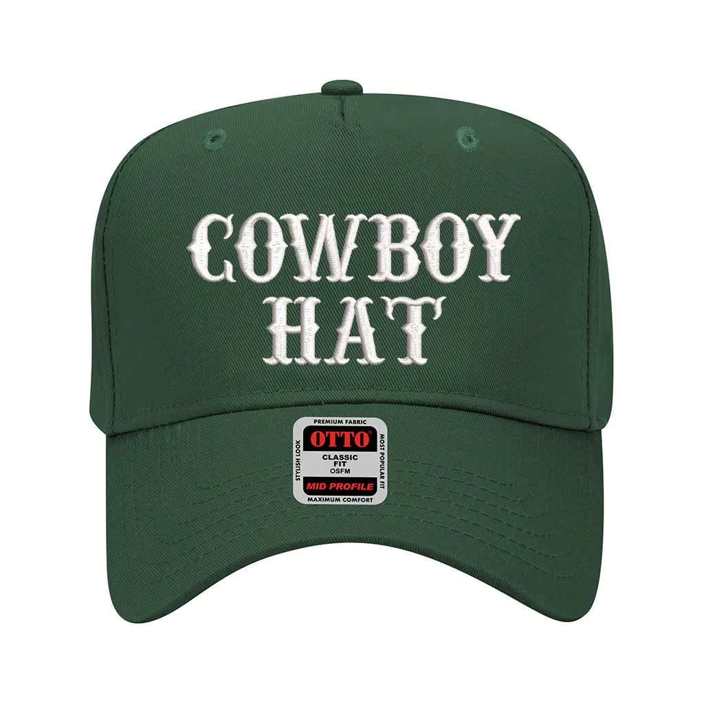 Cowboy Hat 5 Panel Baseball Hat