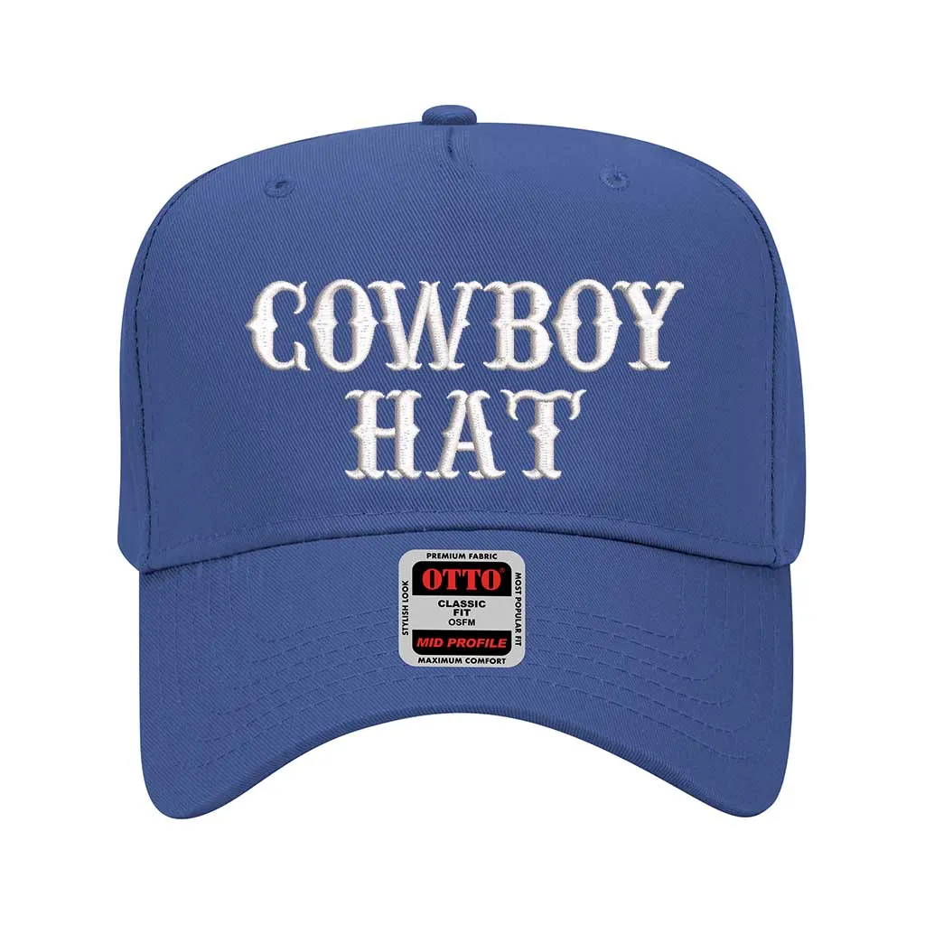 Cowboy Hat 5 Panel Baseball Hat