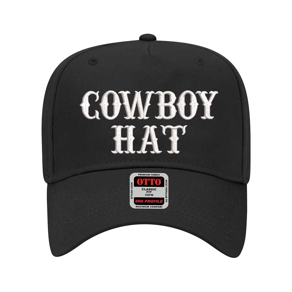 Cowboy Hat 5 Panel Baseball Hat