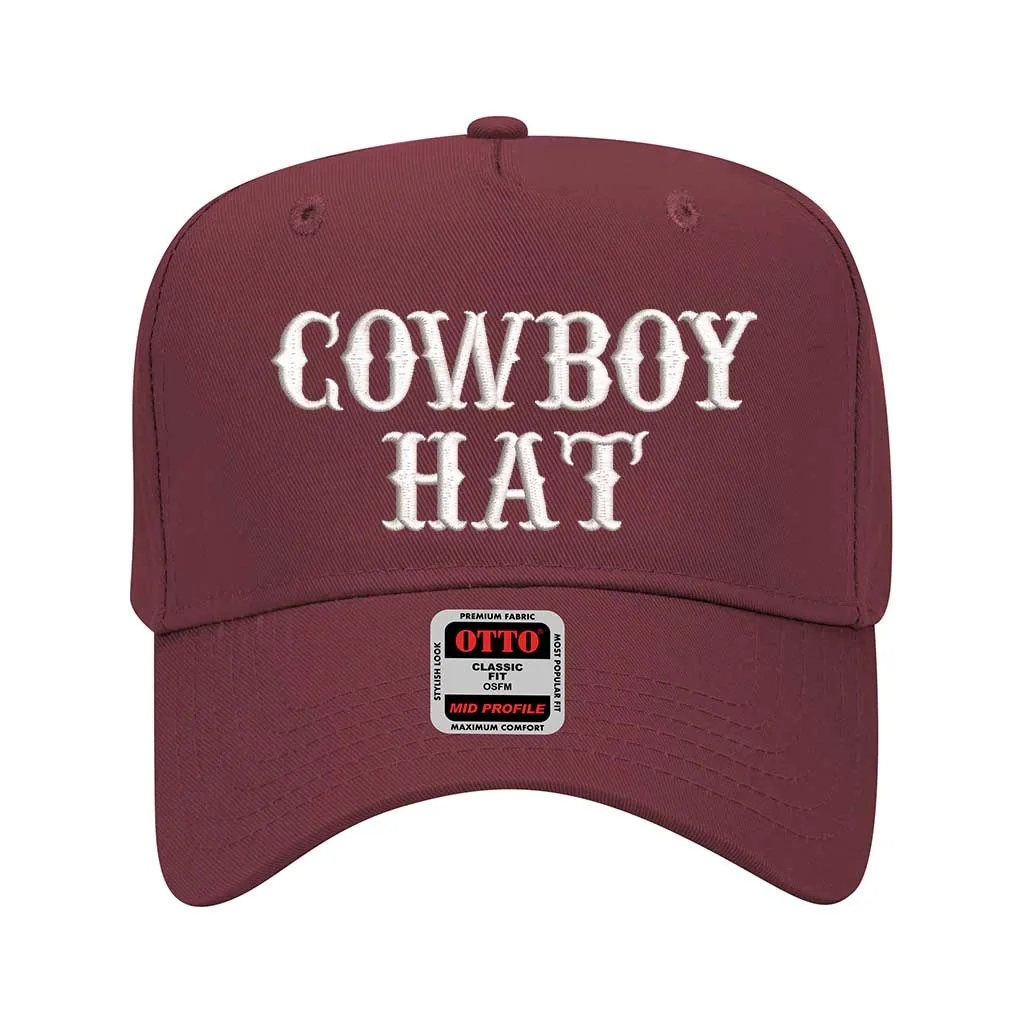 Cowboy Hat 5 Panel Baseball Hat