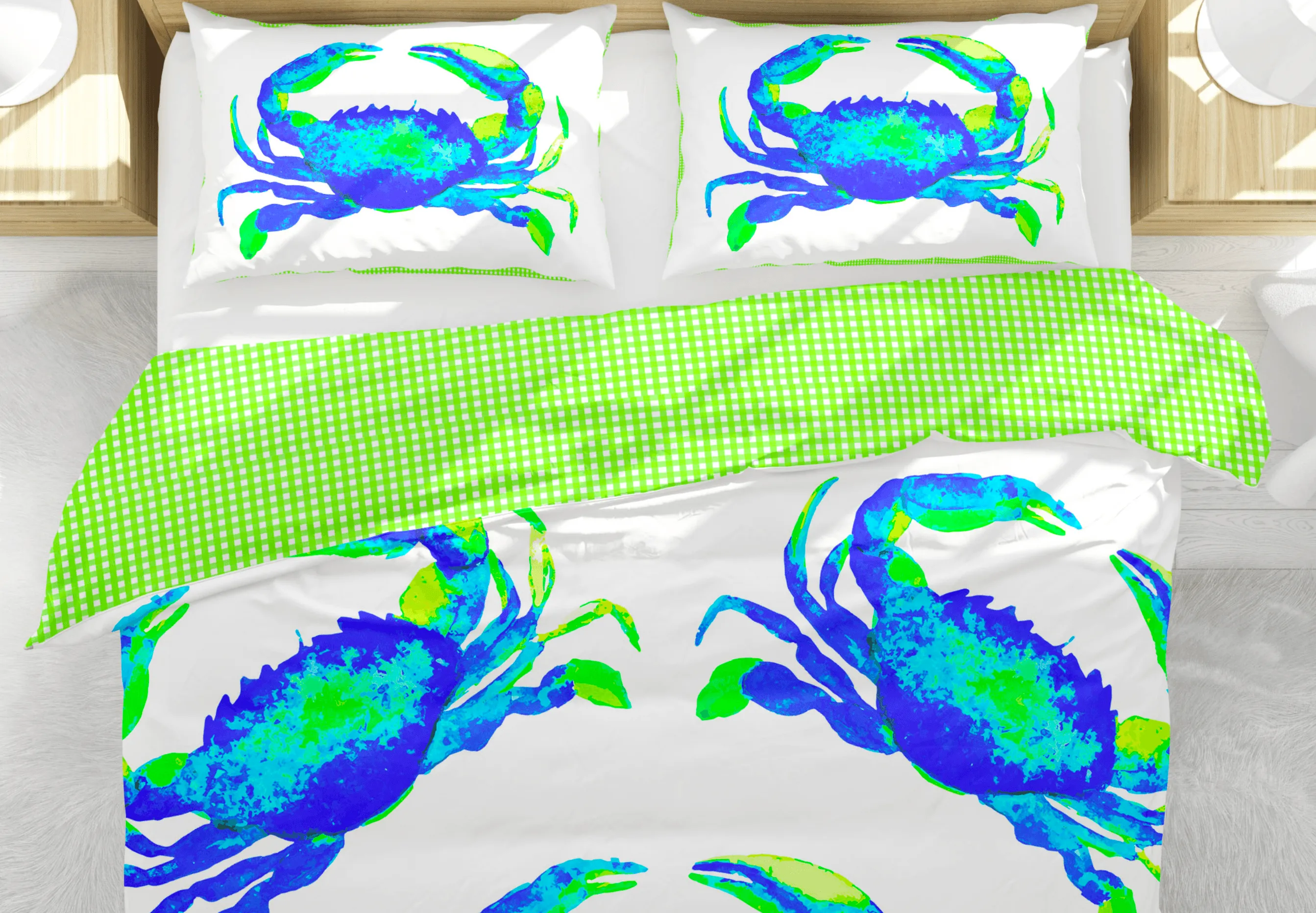 CRAB LOVE DUVET IN BLUE
