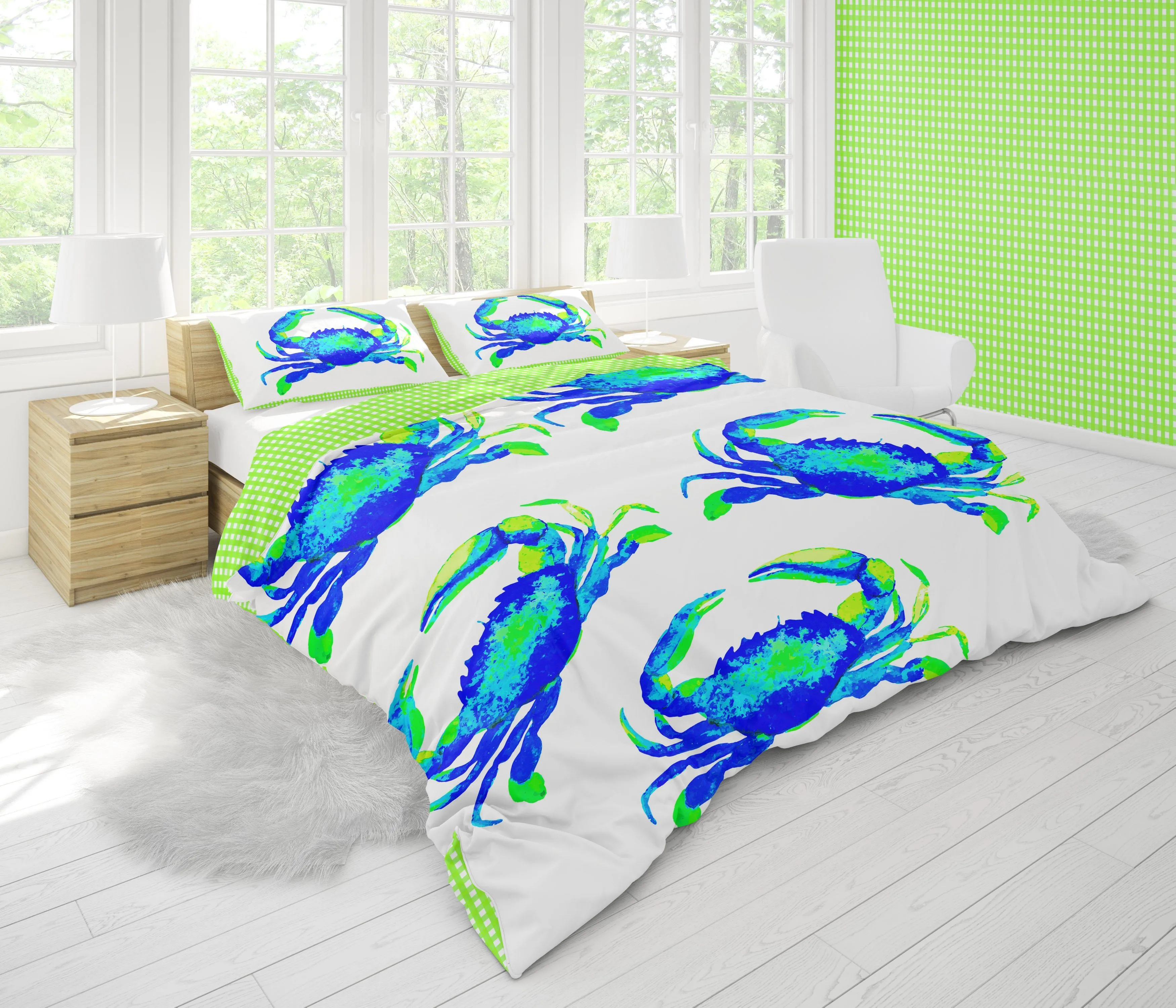 CRAB LOVE DUVET IN BLUE