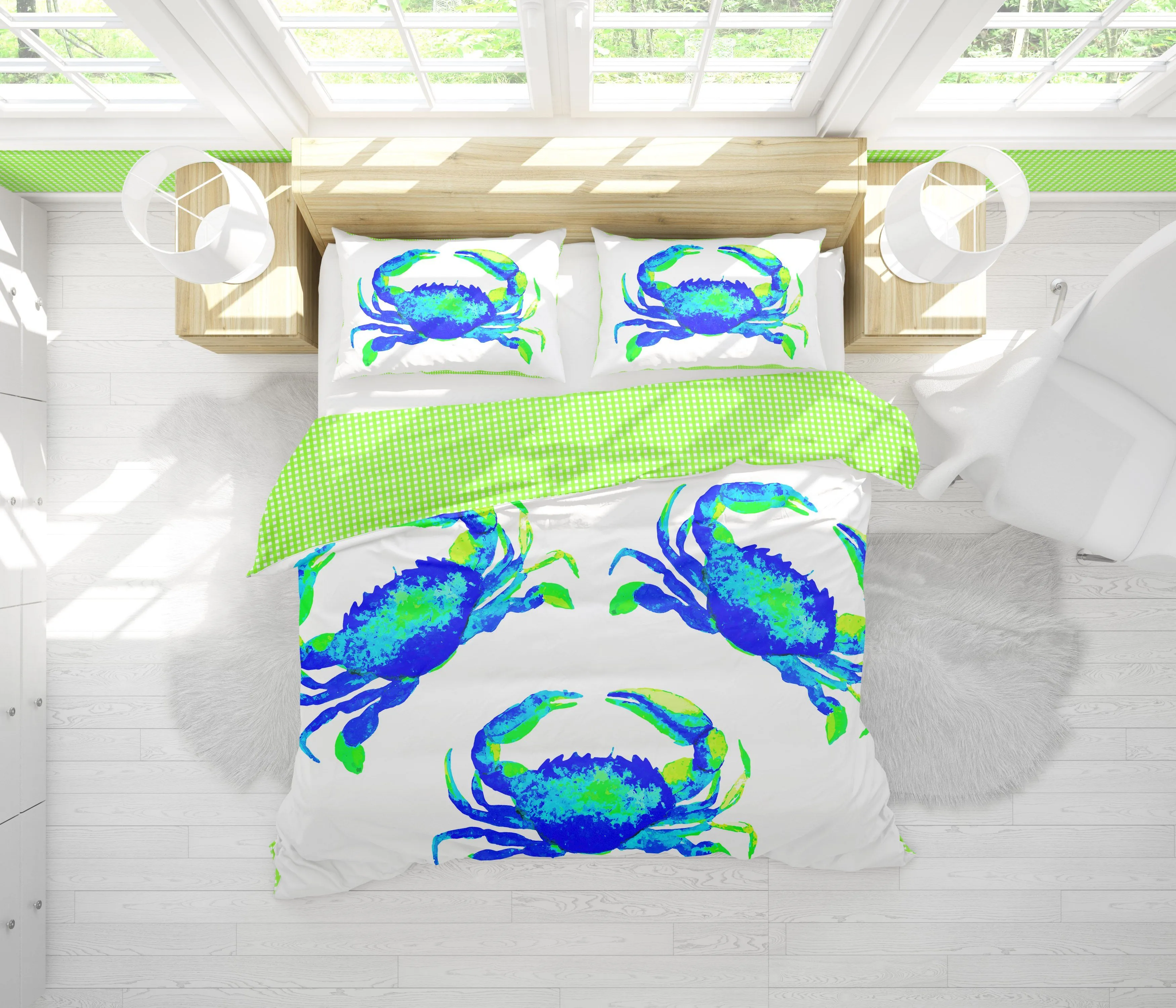 CRAB LOVE DUVET IN BLUE