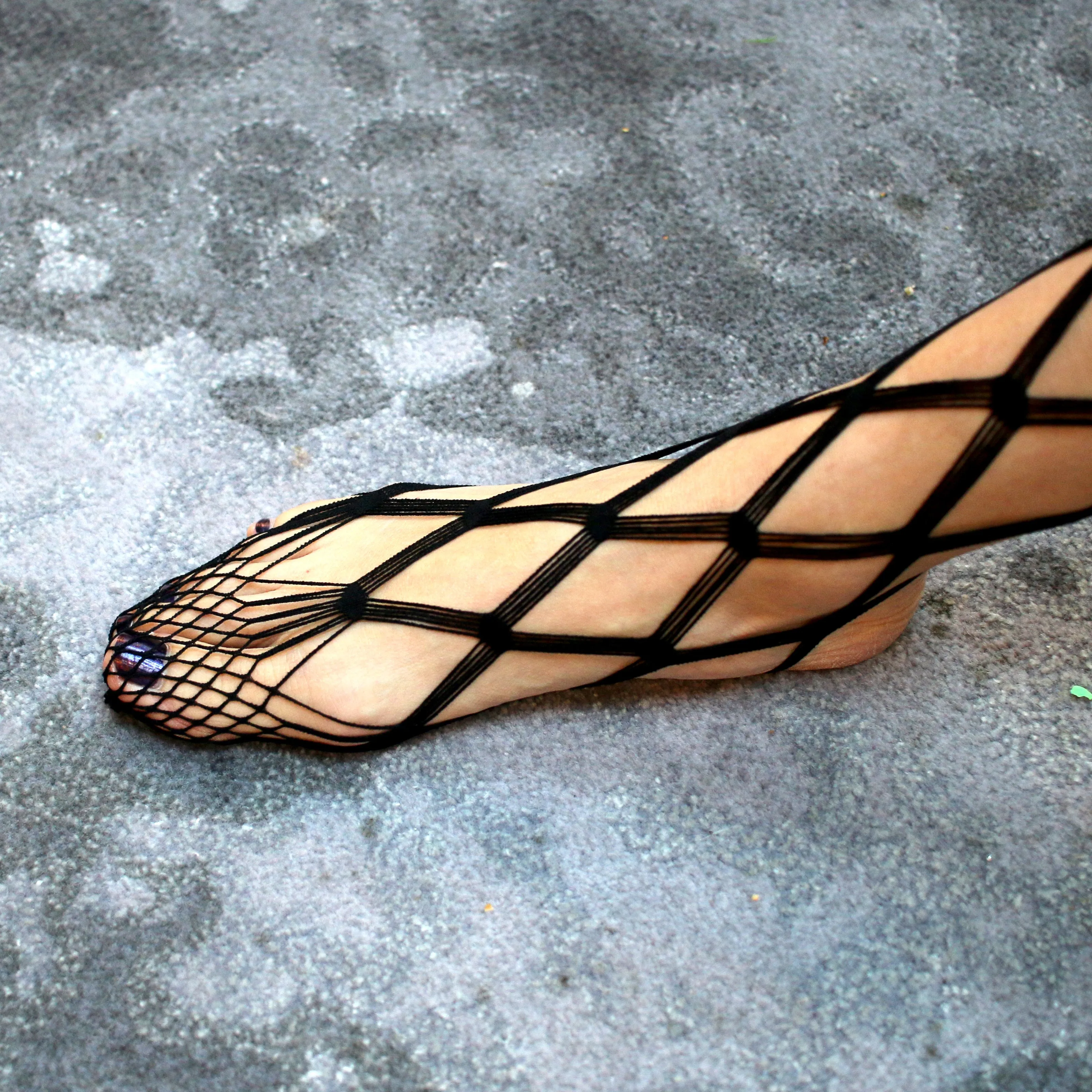 Criss Cross Fishnet Tights