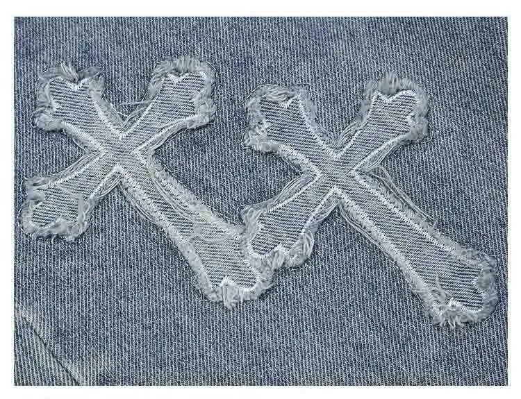 Cross patch jeans-D673 | Inspanda