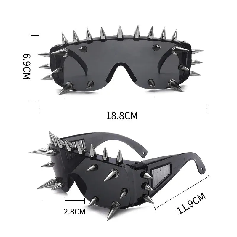 Cyberpunk Demon Metal Rivet Sunglasses