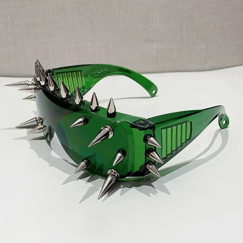Cyberpunk Demon Metal Rivet Sunglasses