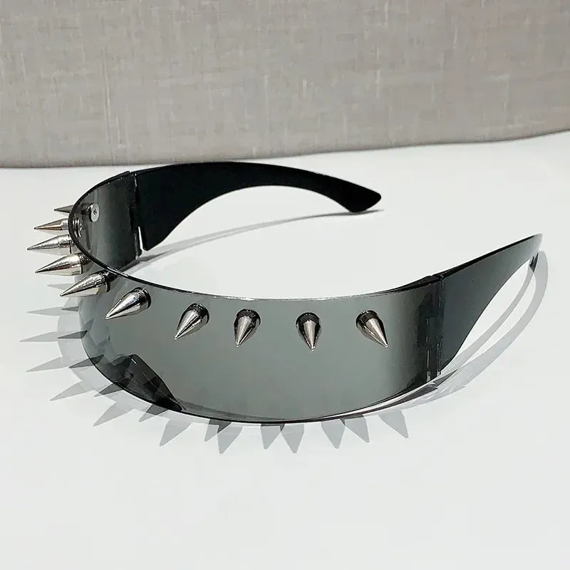 Cyberpunk Demon Metal Rivet Sunglasses