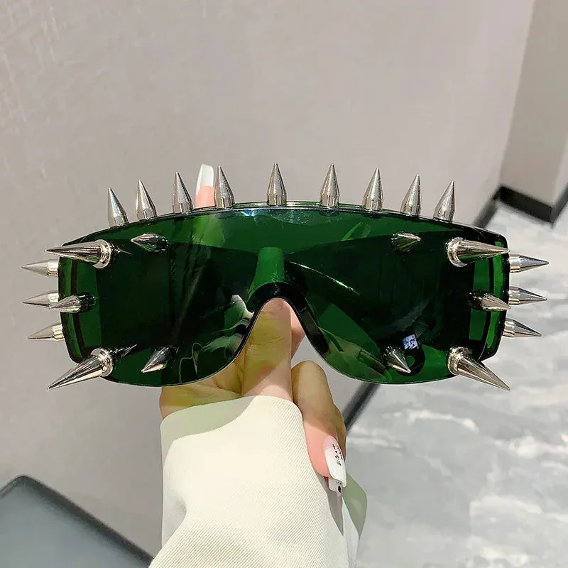 Cyberpunk Demon Metal Rivet Sunglasses