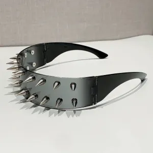 Cyberpunk Demon Metal Rivet Sunglasses