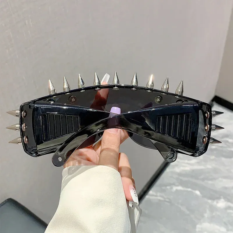 Cyberpunk Demon Metal Rivet Sunglasses