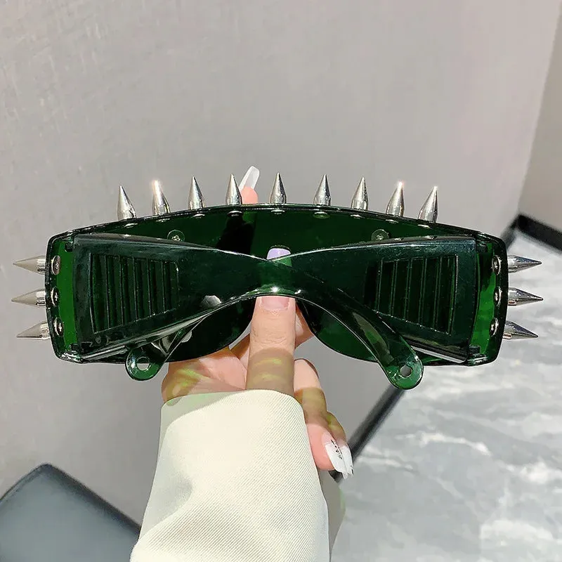 Cyberpunk Demon Metal Rivet Sunglasses