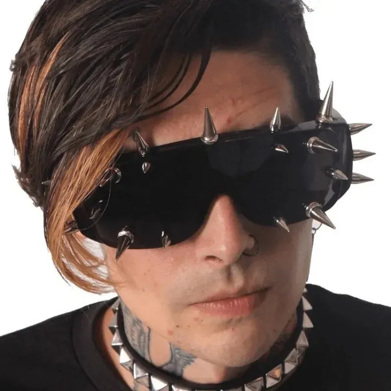 Cyberpunk Demon Metal Rivet Sunglasses