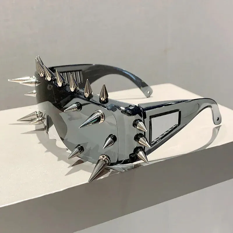 Cyberpunk Demon Metal Rivet Sunglasses