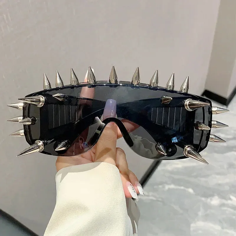 Cyberpunk Demon Metal Rivet Sunglasses