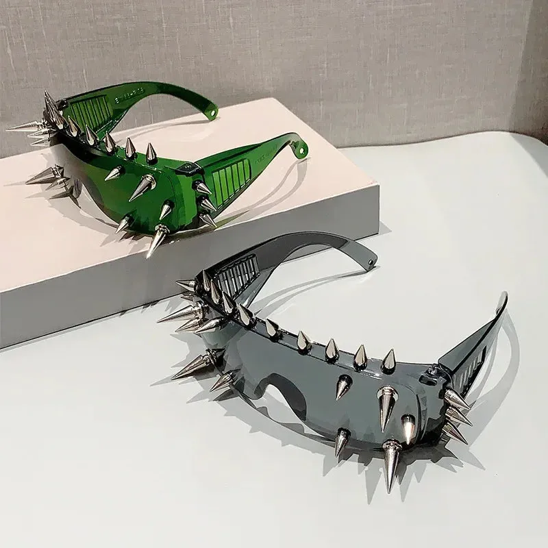 Cyberpunk Demon Metal Rivet Sunglasses