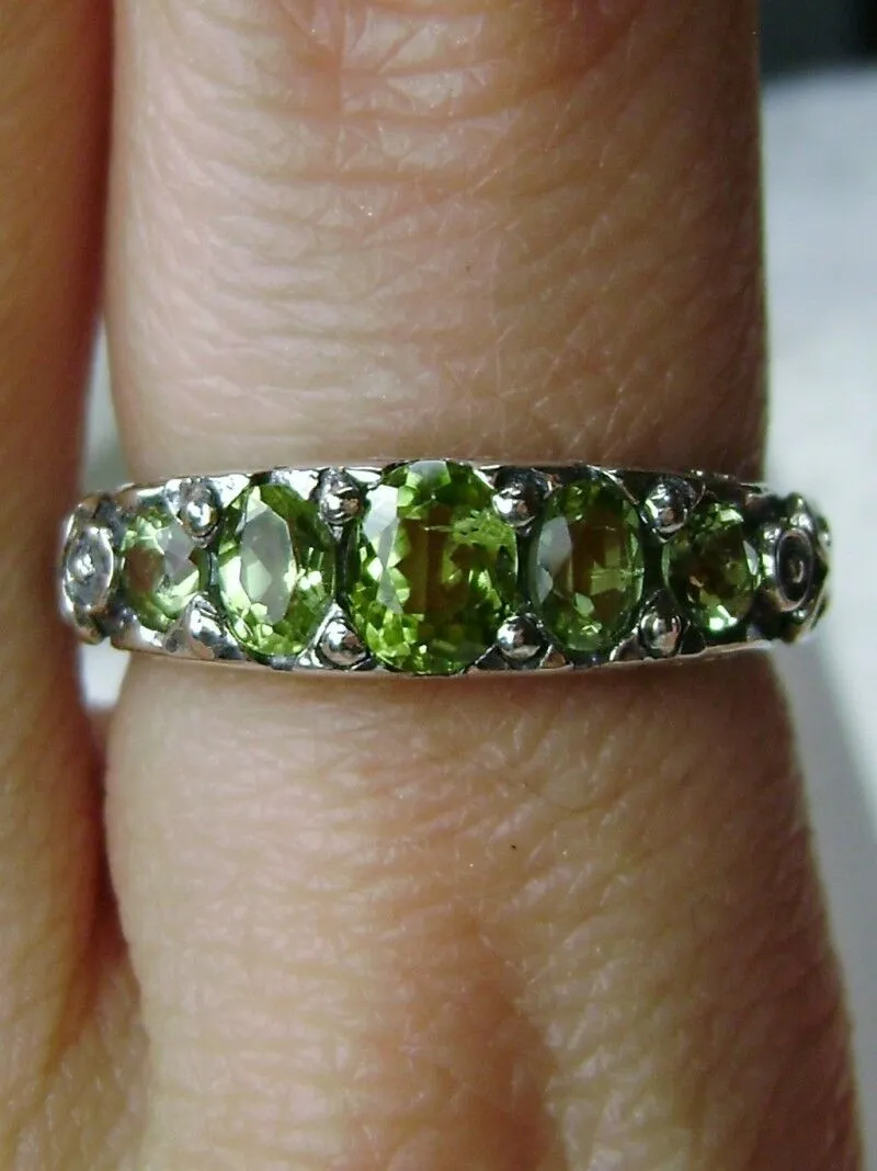 D19, 5-Stone Georgian Ring, Choice of Natural Gem, Victorian Jewelry Design#D19