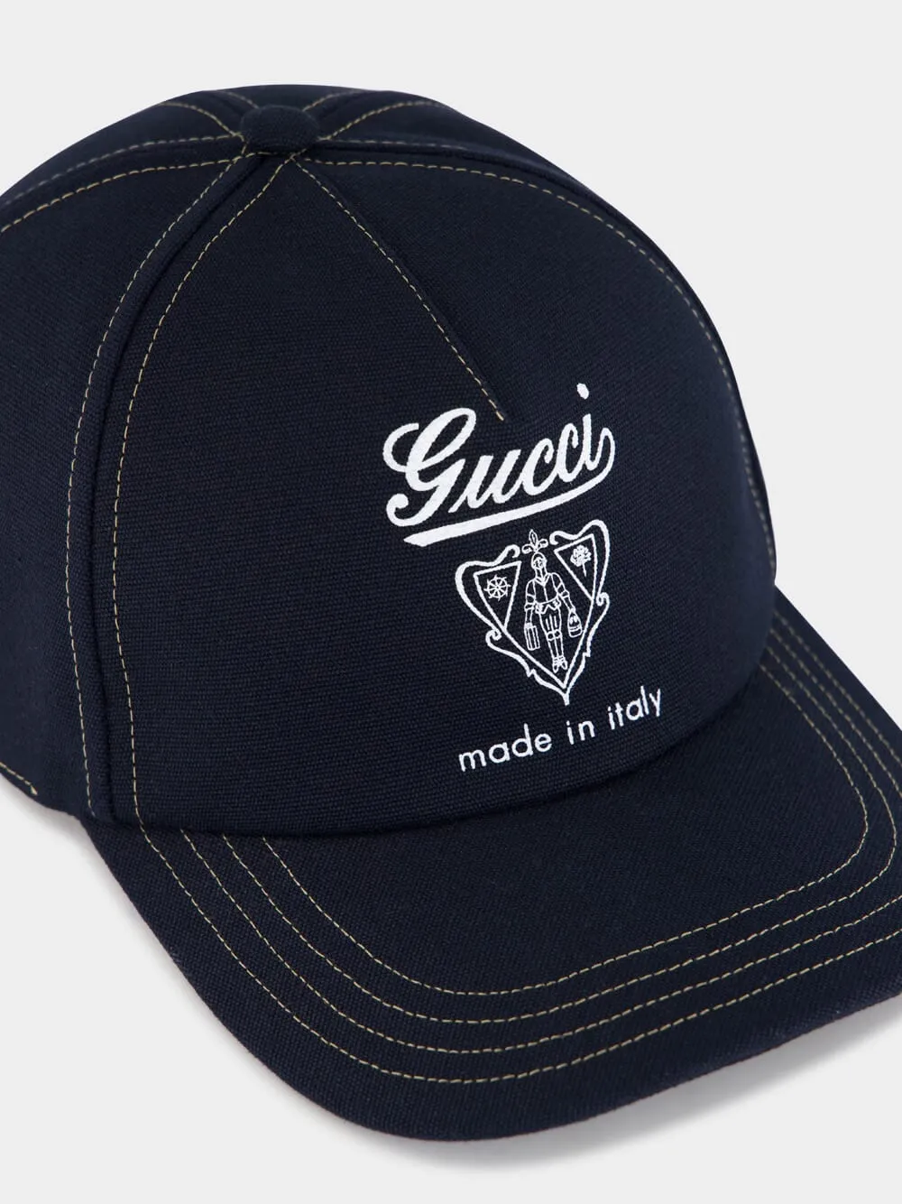 Dark Blue Cotton Yume Baseball Hat