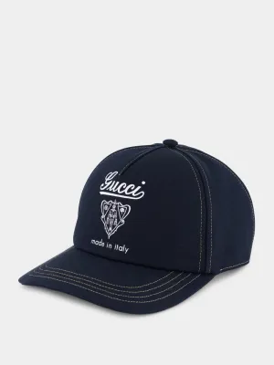 Dark Blue Cotton Yume Baseball Hat