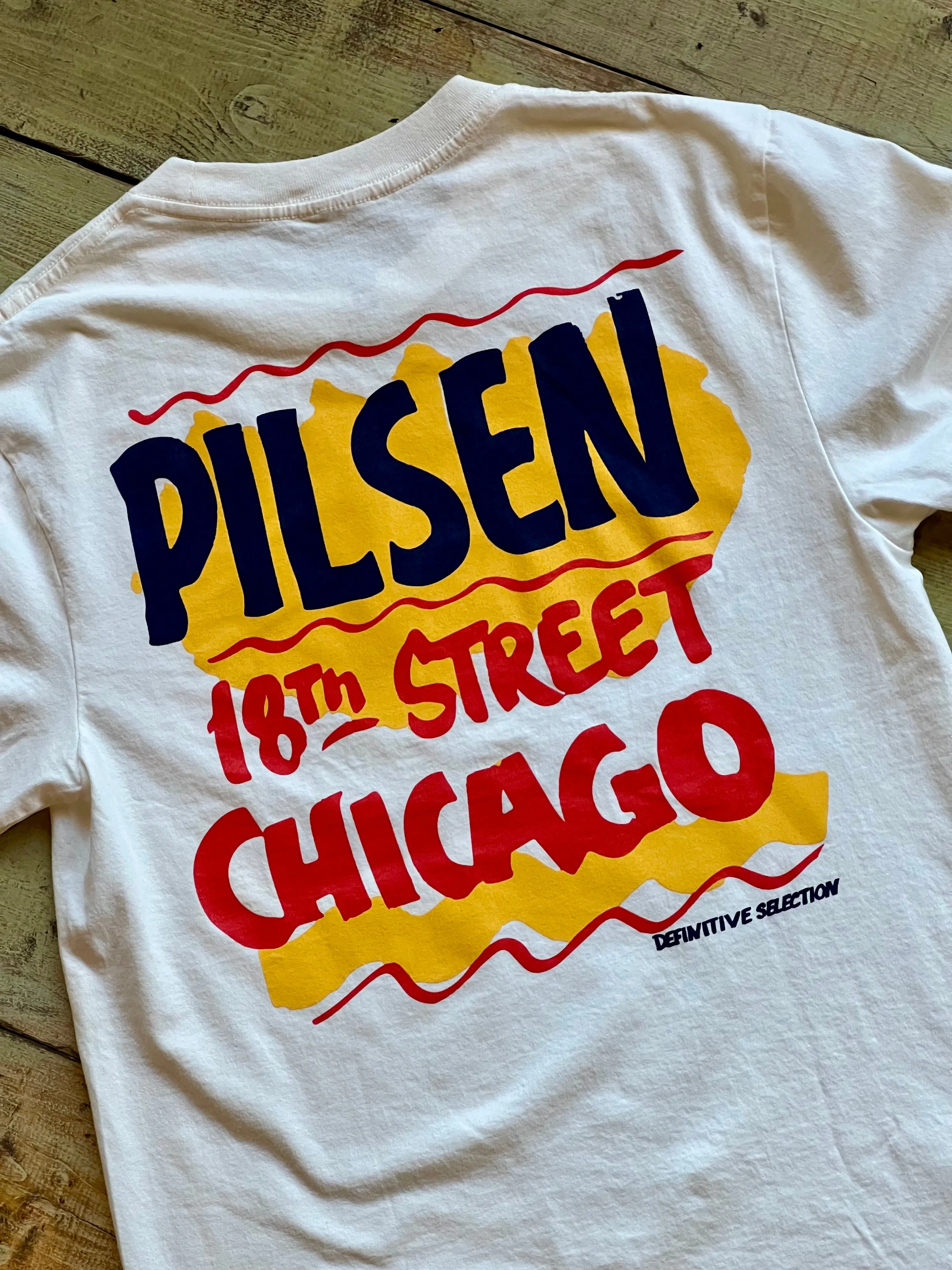 Definitive Selection - "Pilsen Bodega Sign" Heavy Weight Tee