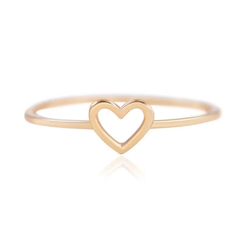 Delicate 1-Piece Women's Heart Ring