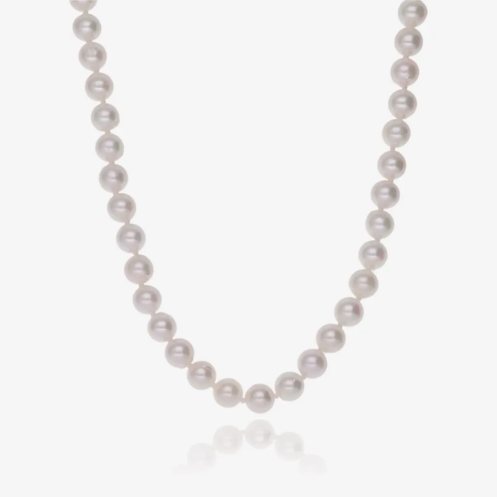 Delicate Akoya Luminous Cremé Pearl Strand Necklace
