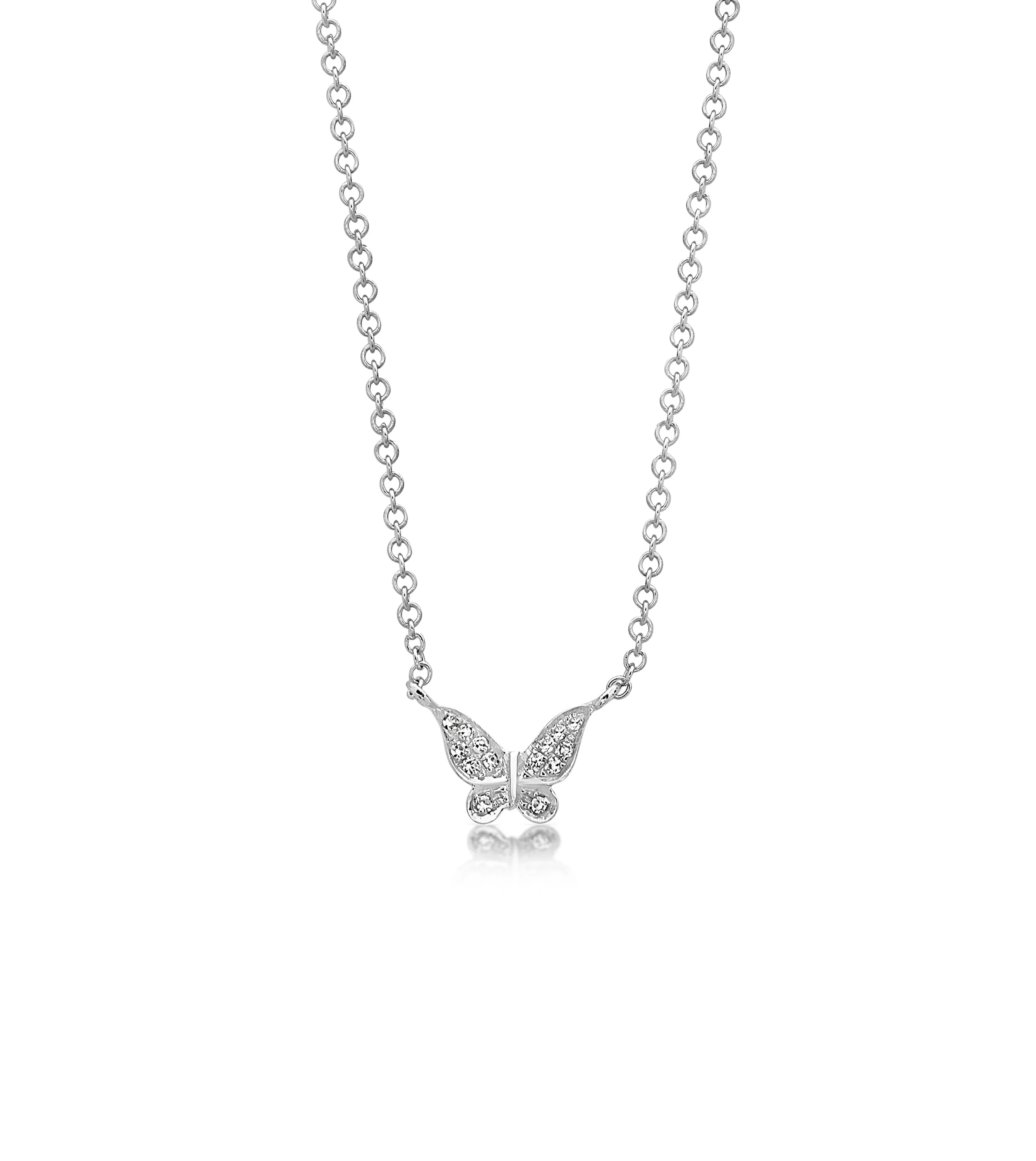 Diamond Butterfly Necklace