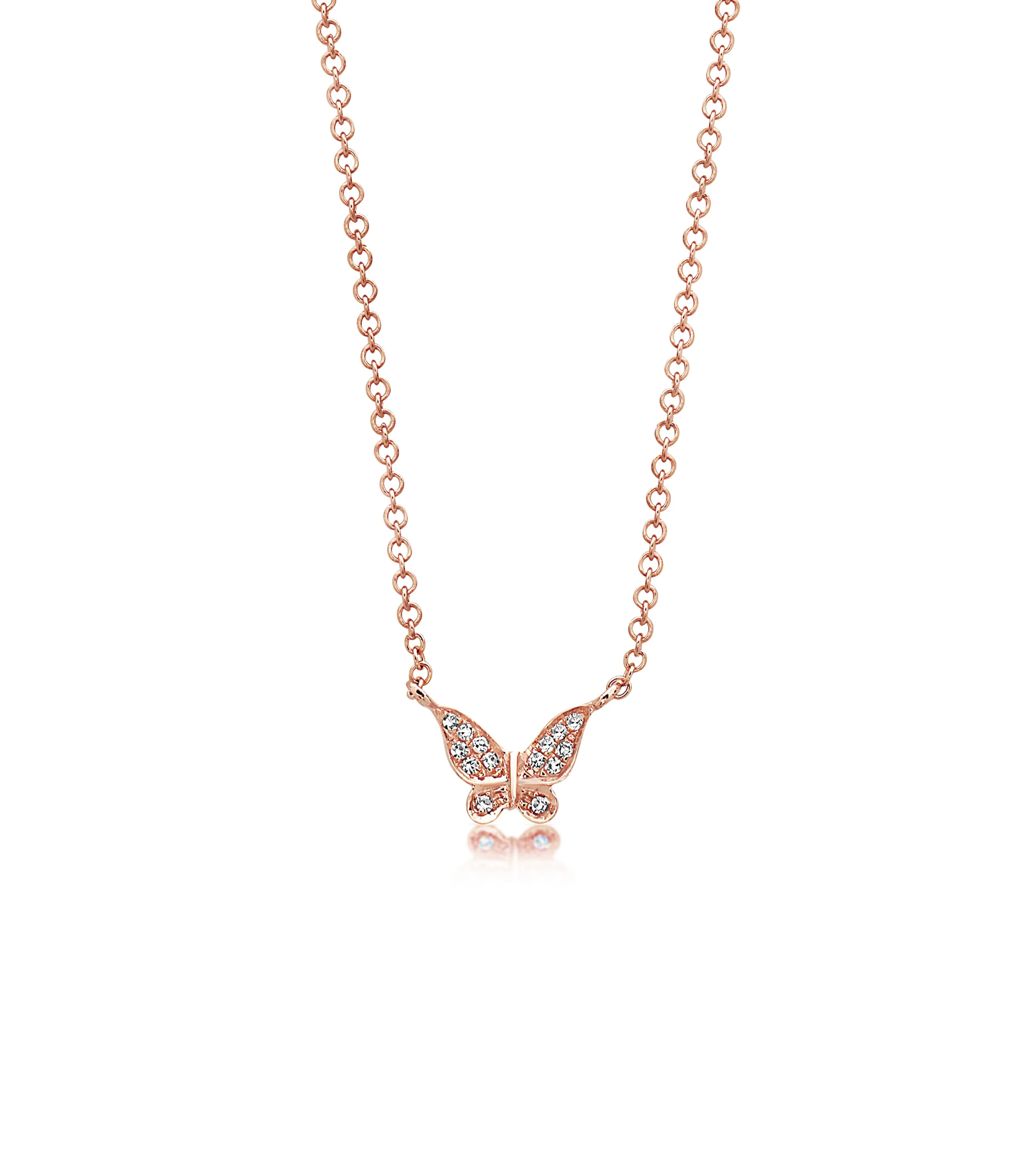 Diamond Butterfly Necklace