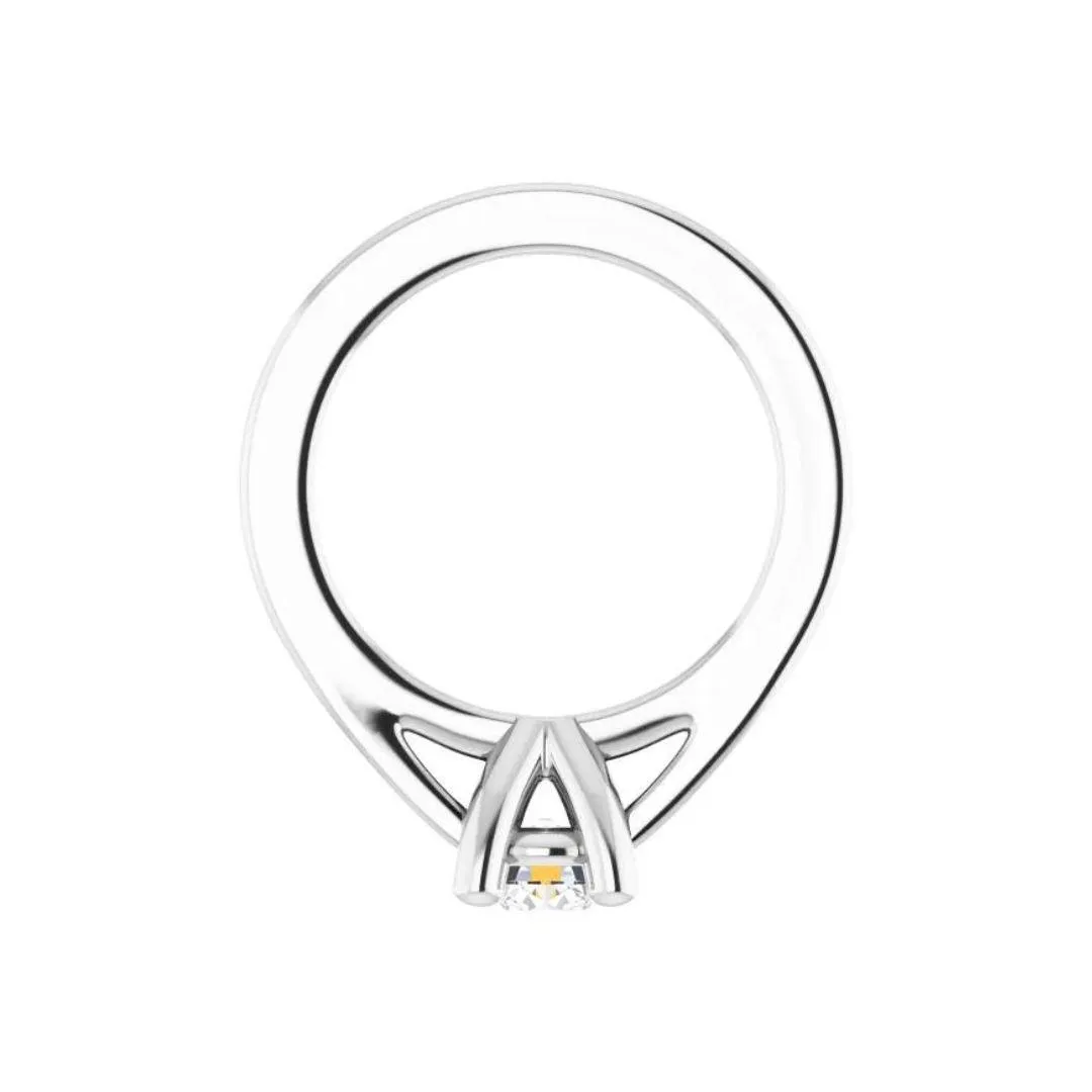 Diamond Solitaire Ring Charm