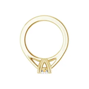 Diamond Solitaire Ring Charm