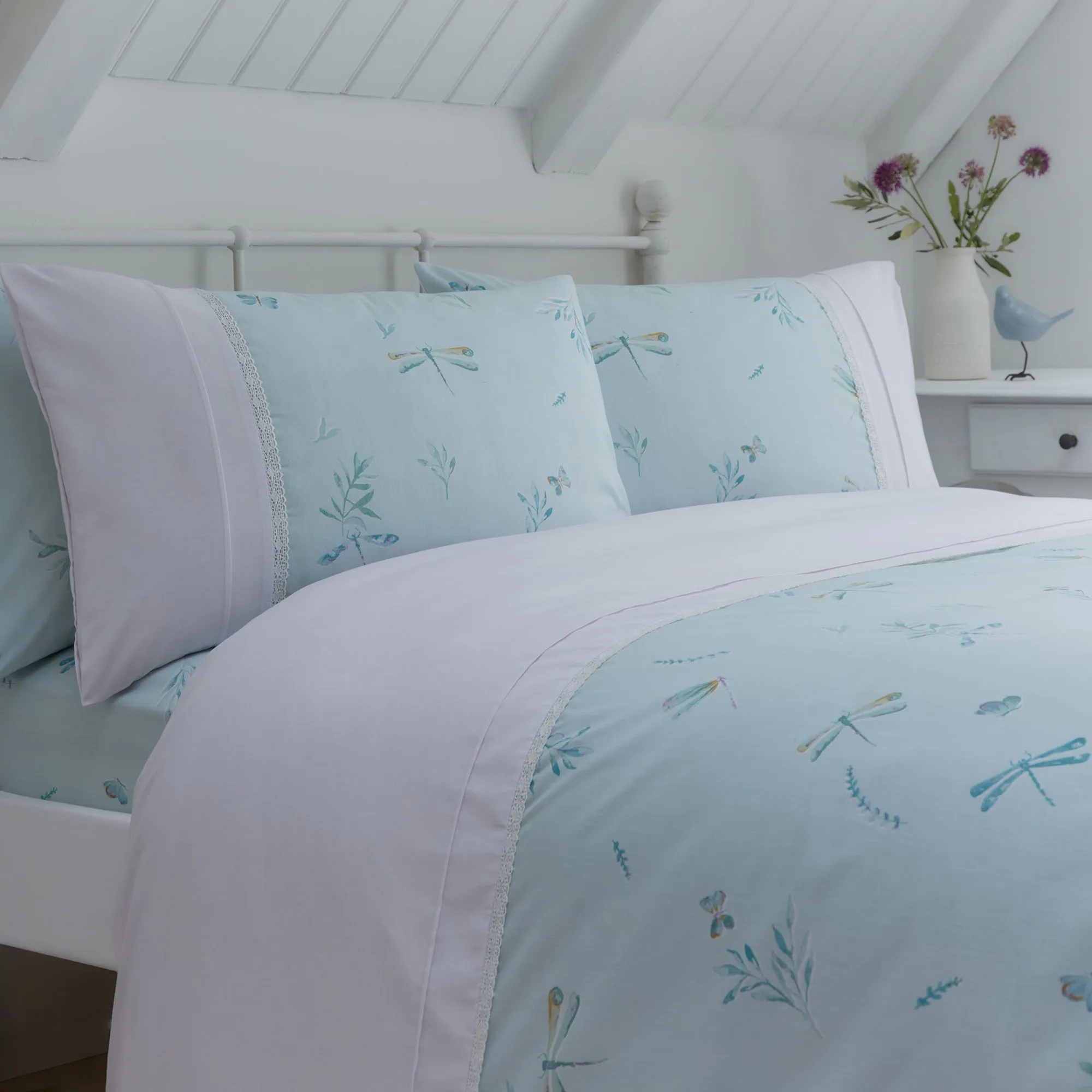 Dreams & Drapes Fifi Duvet Cover Set - Duck Egg